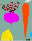 Doops Garden (pale green) cotton (CUT PIECE 90CM $9)