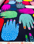 Hands Power cotton (CUT PIECE 90CM $9)