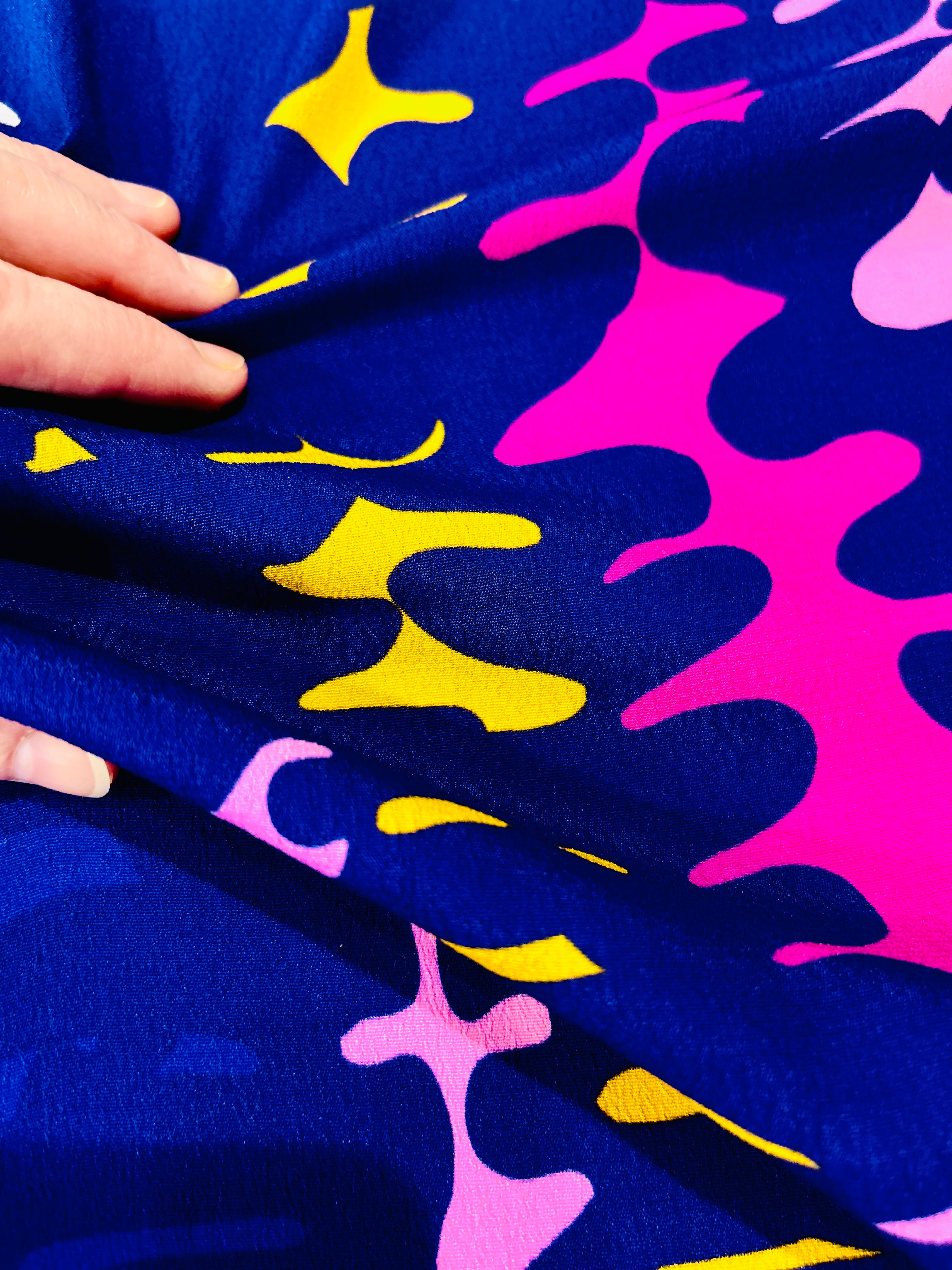 Night Fern viscose crepe