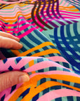 Ripples viscose crepe