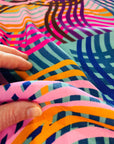 Ripples viscose crepe (CUT PIECE 80CM $8)
