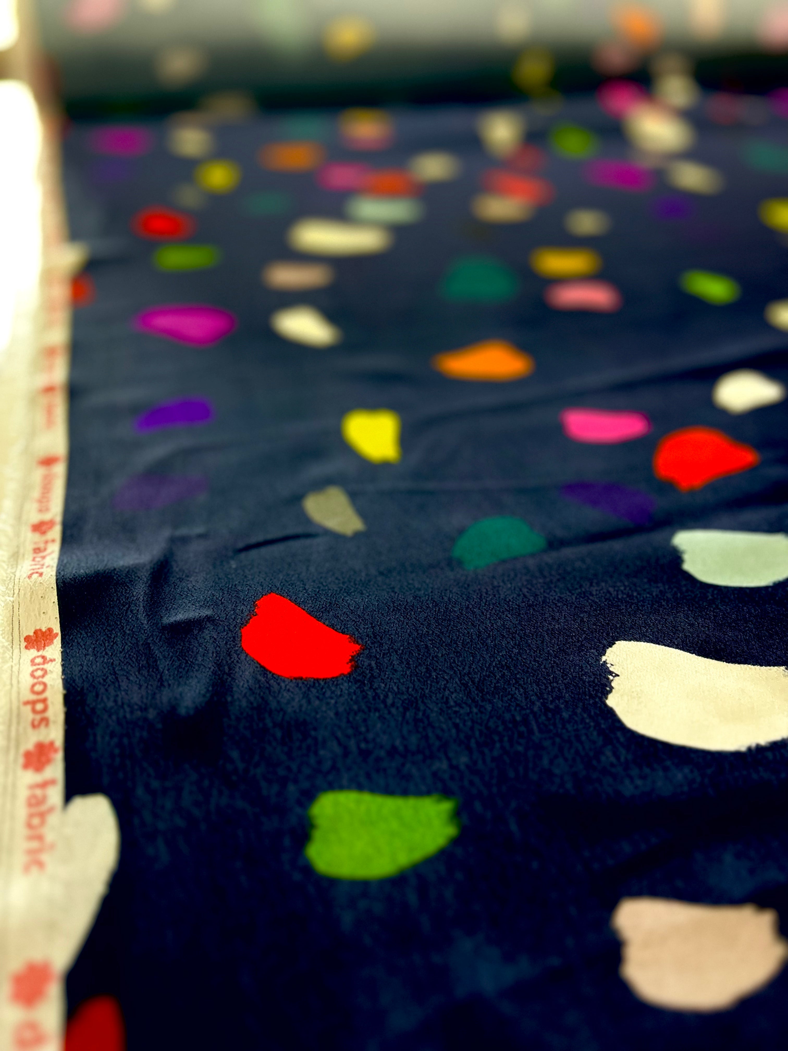 Splat viscose crepe