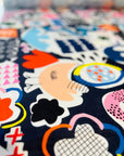 Doops & Loops cotton linen (CUT PIECE 1M $12)
