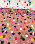 Confetti (beige) Cotton Seersucker (CUT PIECE 1M $5)
