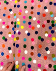Confetti (beige) Cotton Seersucker (CUT PIECE 1M $5)