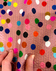 Confetti (beige) Cotton Seersucker (CUT PIECE 1M $5)