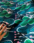 Coral Cactus organic cotton linen (CUT PIECE 2.1M $30)