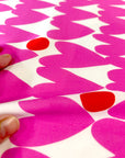 Sweet Pink Love cotton (CUT PIECE 2.2M $30)
