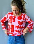 Cut Pot Play Pink viscose crepe top