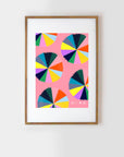 Colour Love Wheel pattern(large) A5 Postcard (4629659189344)