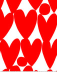 Sweet Red Love organic cotton linen (CUT PIECE 3M $45)