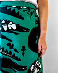 Emerald Mordré 100% cotton voile wrap skirt