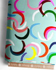 Colour Petals (mint) Cotton Jersey (CUT PIECE 1.5M $20)