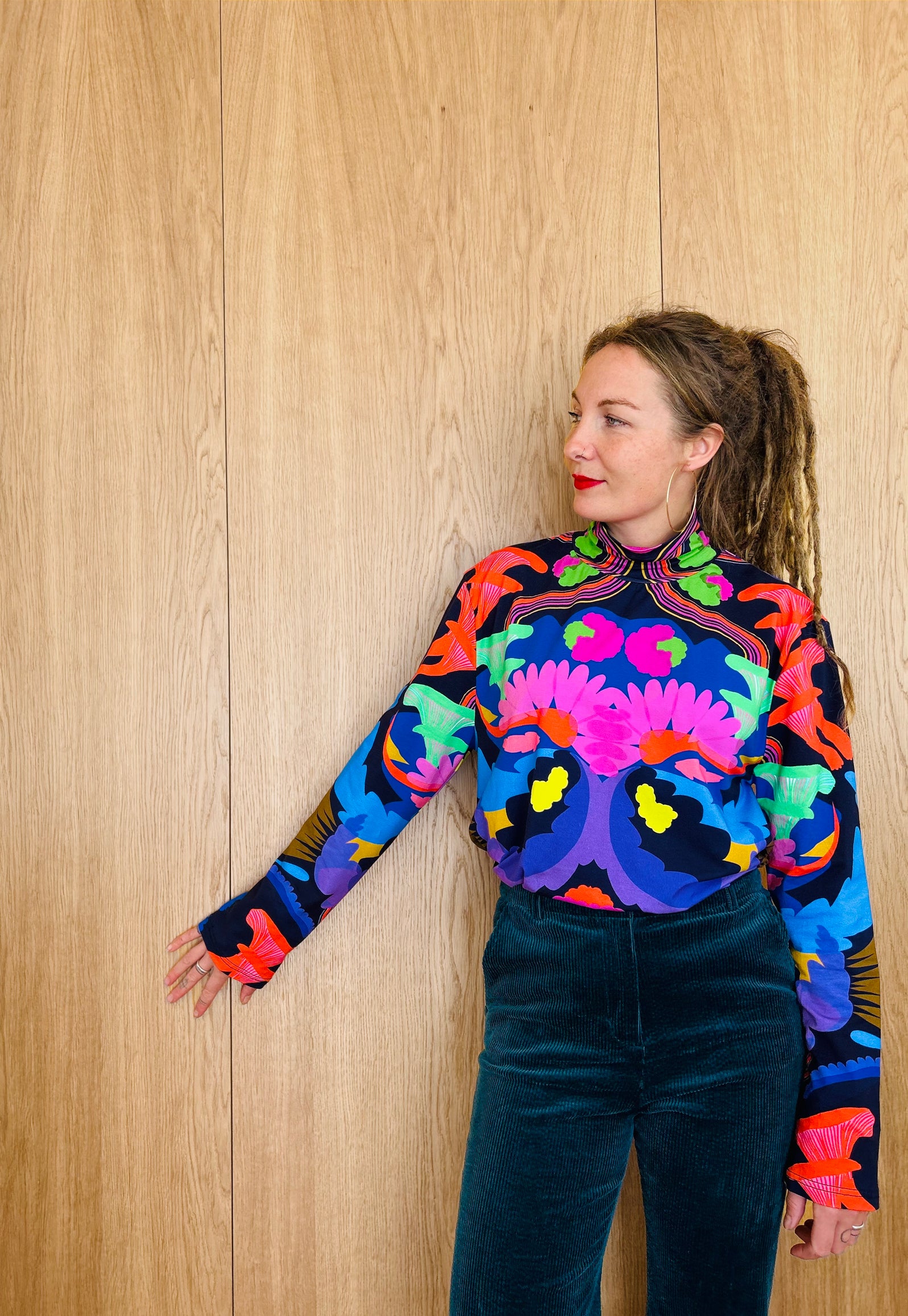 Royal Euphoria Turtleneck Top