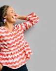 Coral Seaweed cotton top
