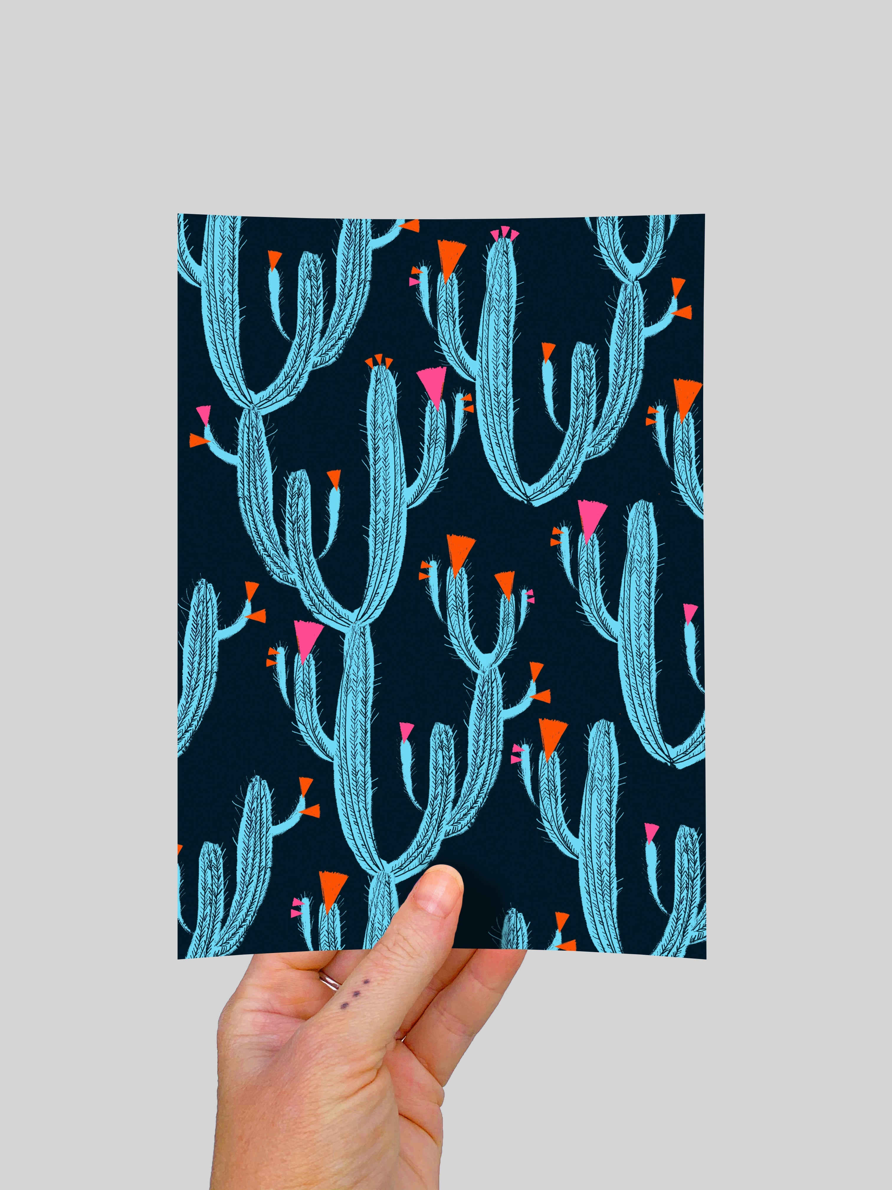 Cactus Love(large) A5 Postcard (4631626514528)