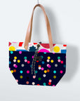 Confetti (navy) cotton (CUT PIECE 90CM $12)