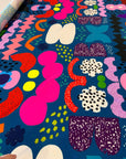 Kooki (blue) cotton (CUT PIECE 1.8M $25)