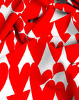 Sweet Red Love organic cotton linen (CUT PIECE 3M $45)