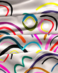 Doops Loops (beige) viscose crepe (CUT PIECE 1M $8)