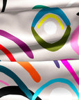 Doops Loops (beige) viscose crepe (CUT PIECE 3.1M $35)