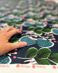 Coral Cactus organic cotton linen (CUT PIECE 2.1M $30)