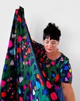 Mor Mor's Garden 95% cotton 5% Silk Scarf/Sarong