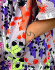 Sample Lumo Glow Cacti dress 100% seersucker cotton