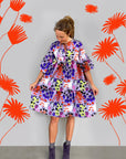 Sample Lumo Glow Cacti dress 100% seersucker cotton
