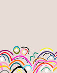 Doops Loops (beige) viscose crepe (CUT PIECE 3.1M $35)