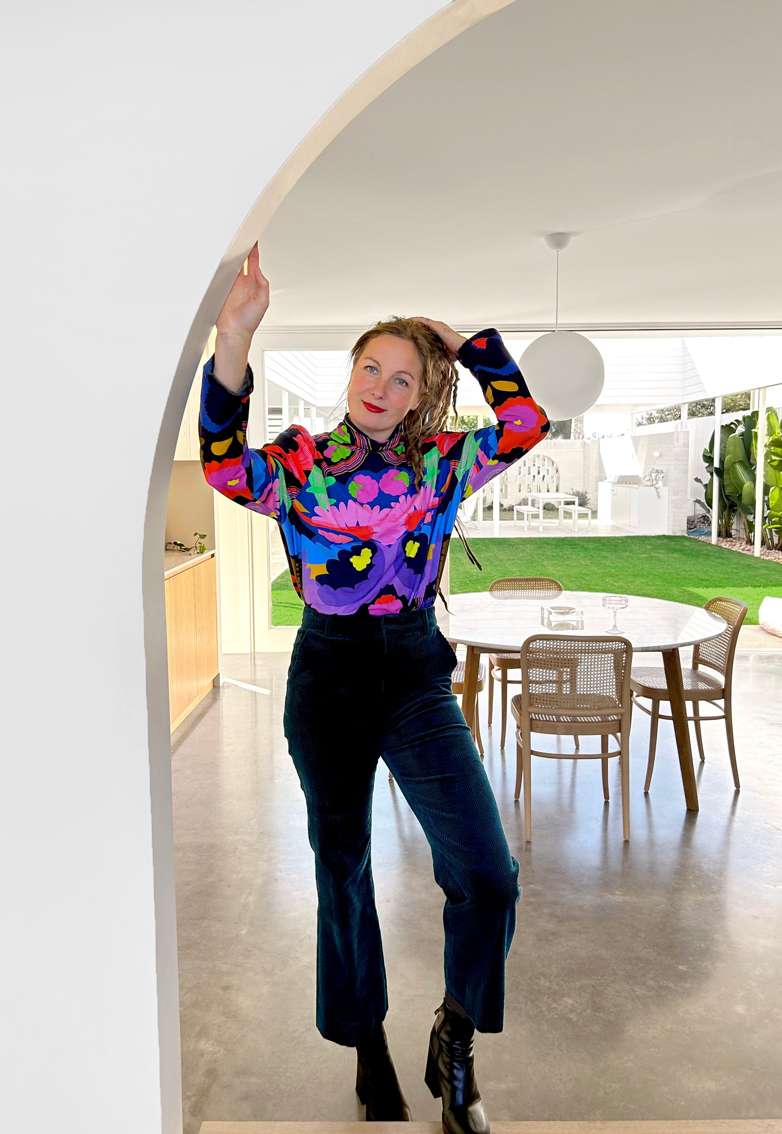 Royal Euphoria Turtleneck Top