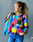 LAST ONE! Doops Check cotton top