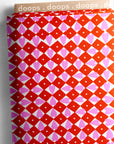 Diamond Hearts (red) COTTON