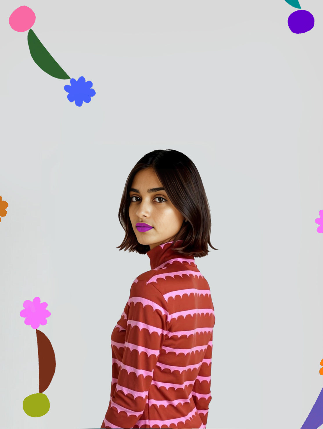 Chestnut Hills Turtleneck Top