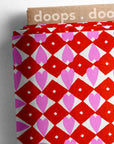 Diamond Hearts (red) COTTON