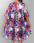 Sample Lumo Glow Cacti dress 100% seersucker cotton