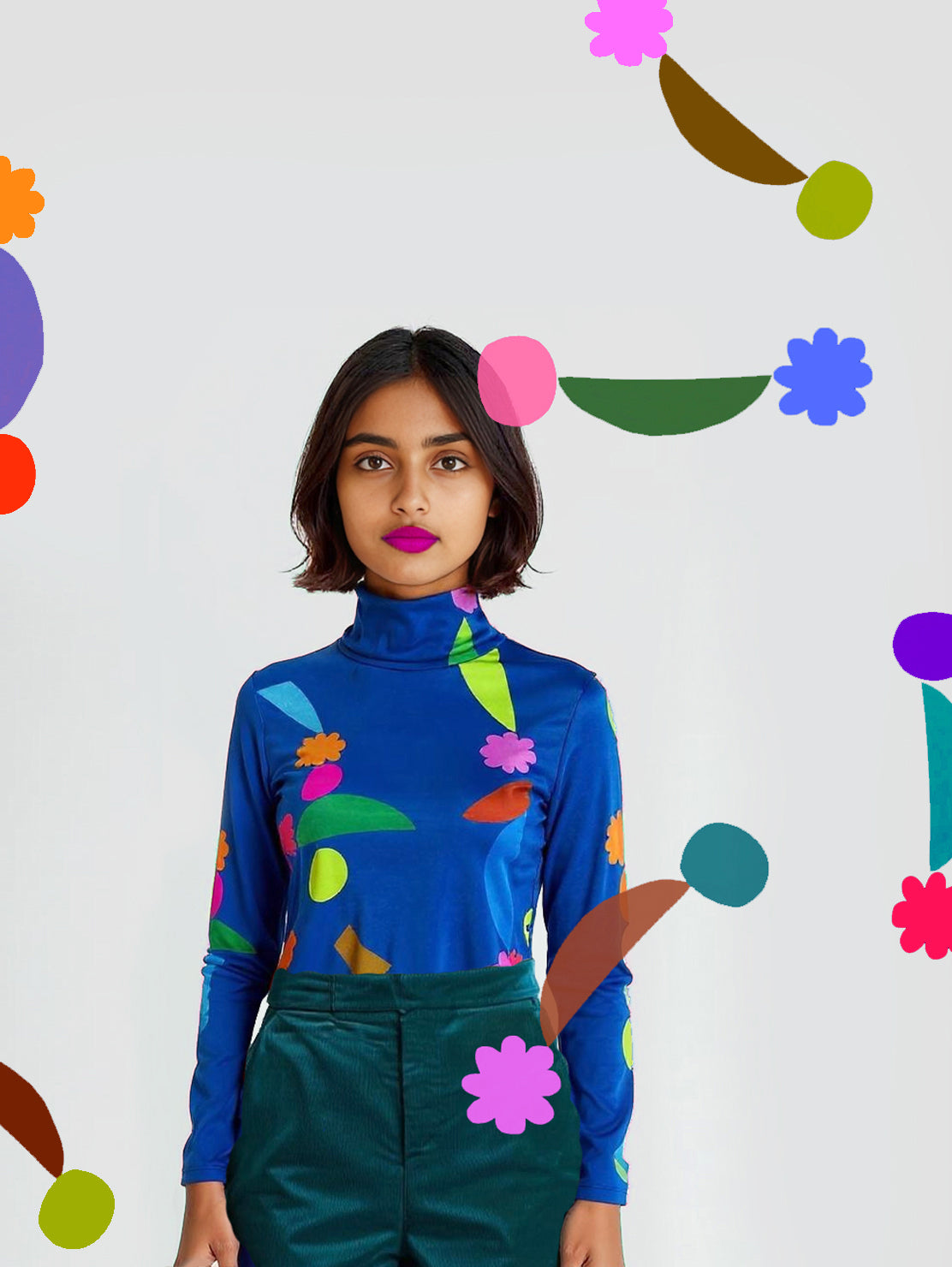 Craft Play Turtleneck Top (SECOND XS)