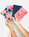 Colour Love Wheel pattern(large) A5 Postcard (4629659189344)