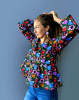 Sweet Tulips linen cotton top