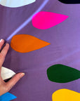 Mauve Drops 100% cotton jersey (CUT PIECE 90CM $5)