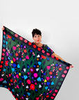 Mor Mor's Garden 95% cotton 5% Silk Scarf/Sarong