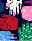 Hands Power cotton (CUT PIECE 90CM $9)