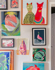 Bright Bird (large) A5 Postcard (4630280863840)