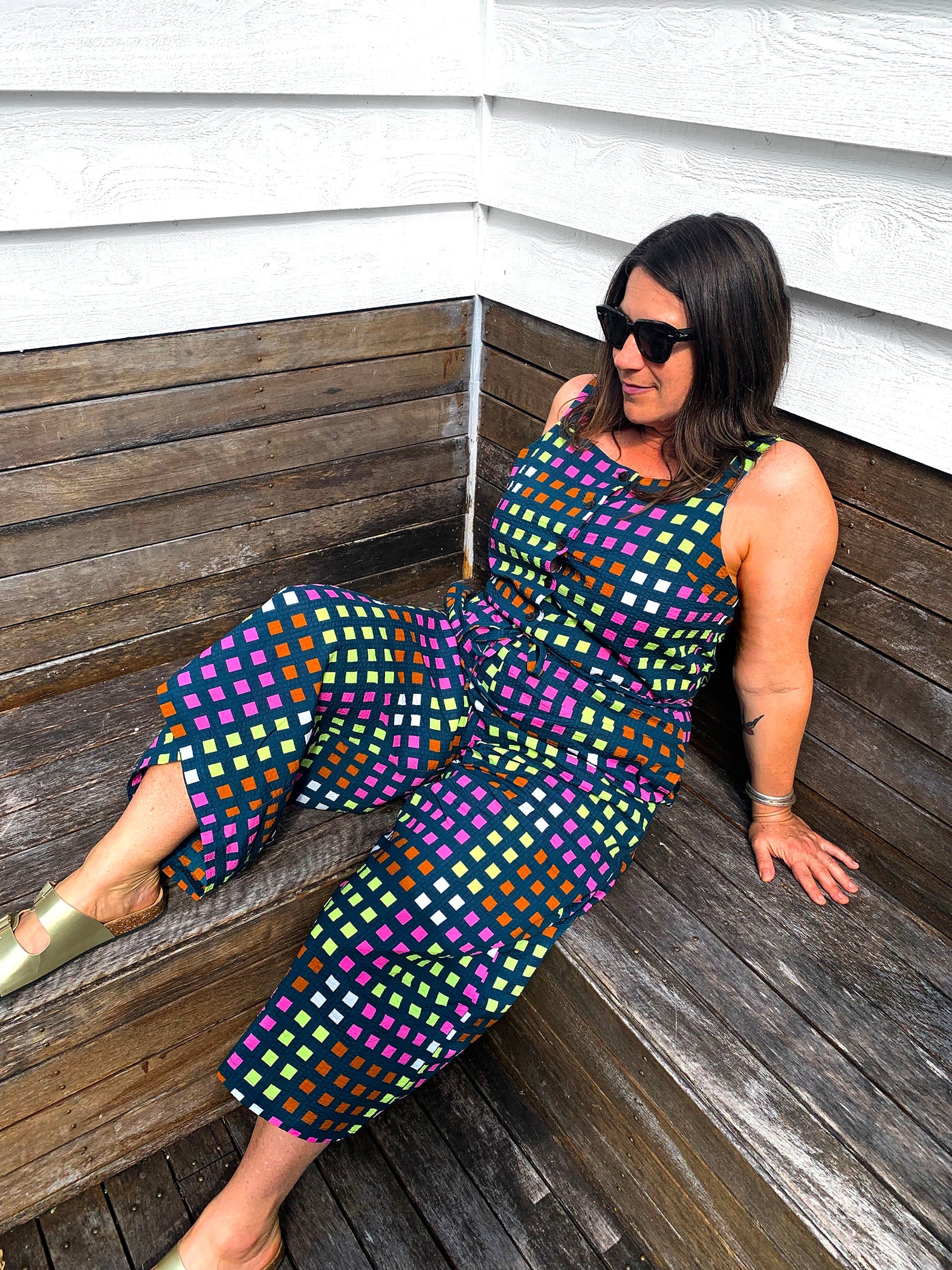 Seconds Lumo Check Jumpsuit