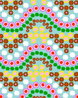 Flower Power (light) cotton linen (CUT PIECE 80CM $8)