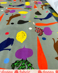 Doops Garden (pale green) cotton (CUT PIECE 90CM $9)