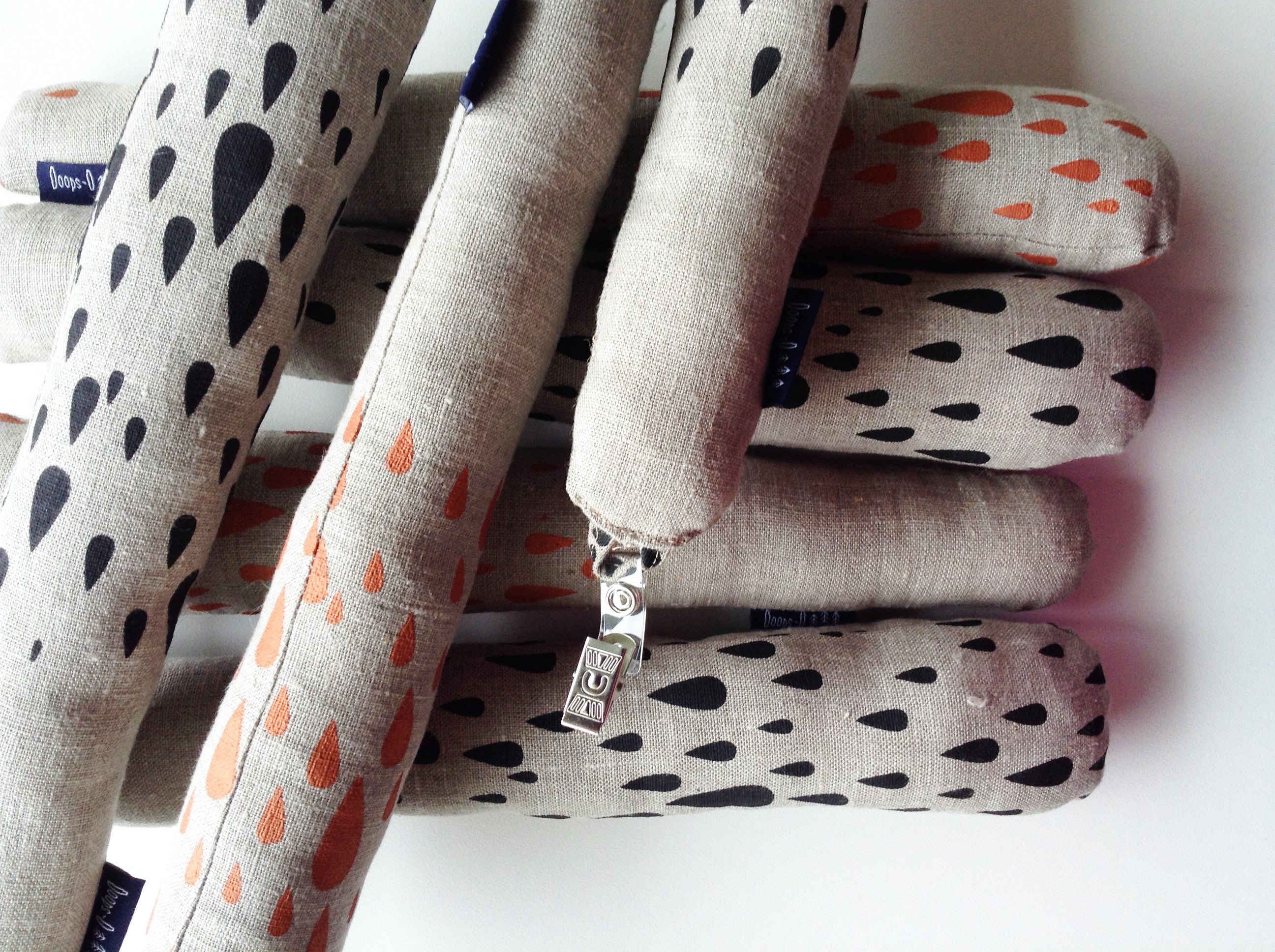Foxy Tail / Screen Printed On Natural Linen A (9382267016)