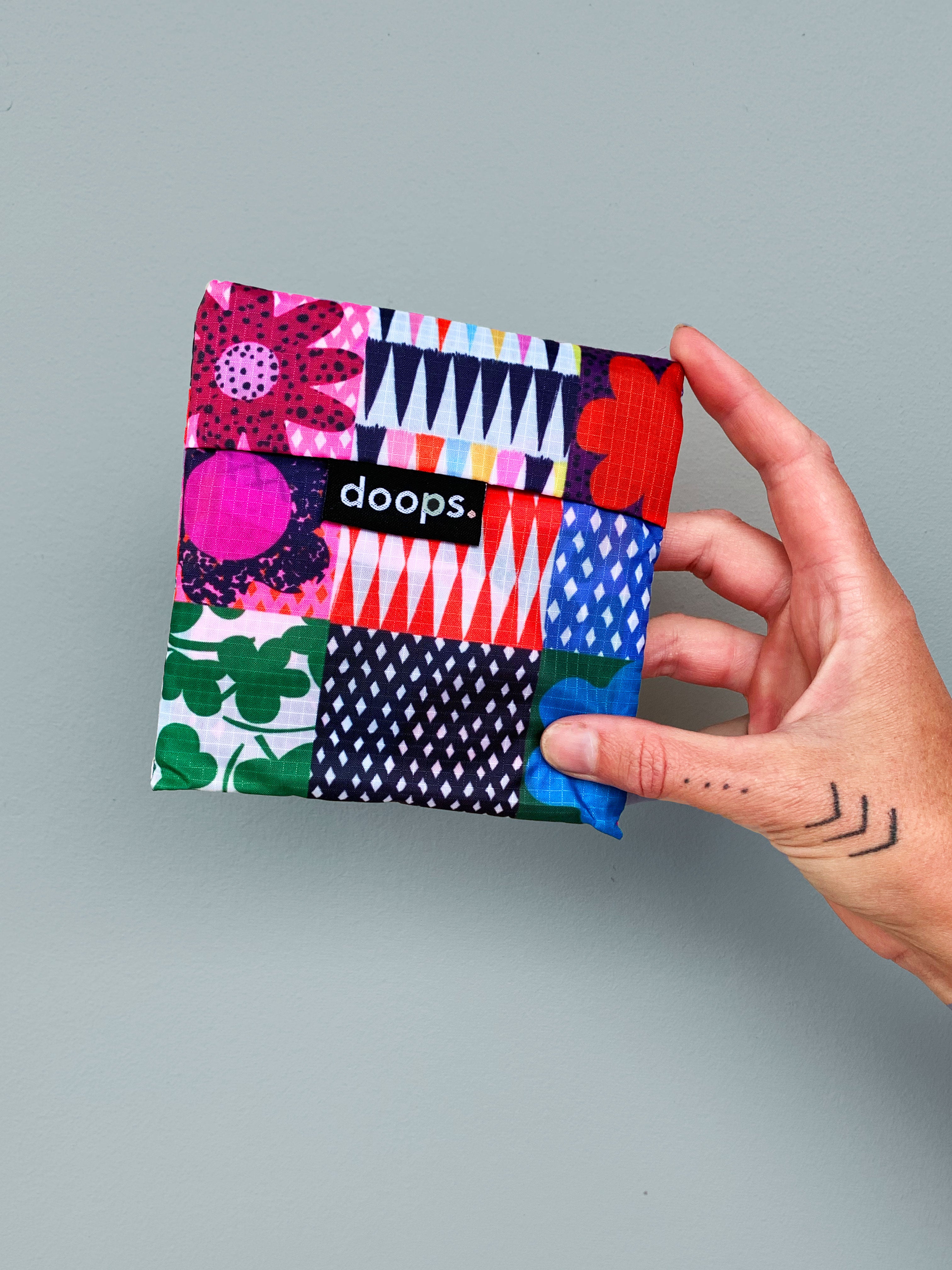 Doops Patchwork Bag (comes with pouch) (5793062617241)