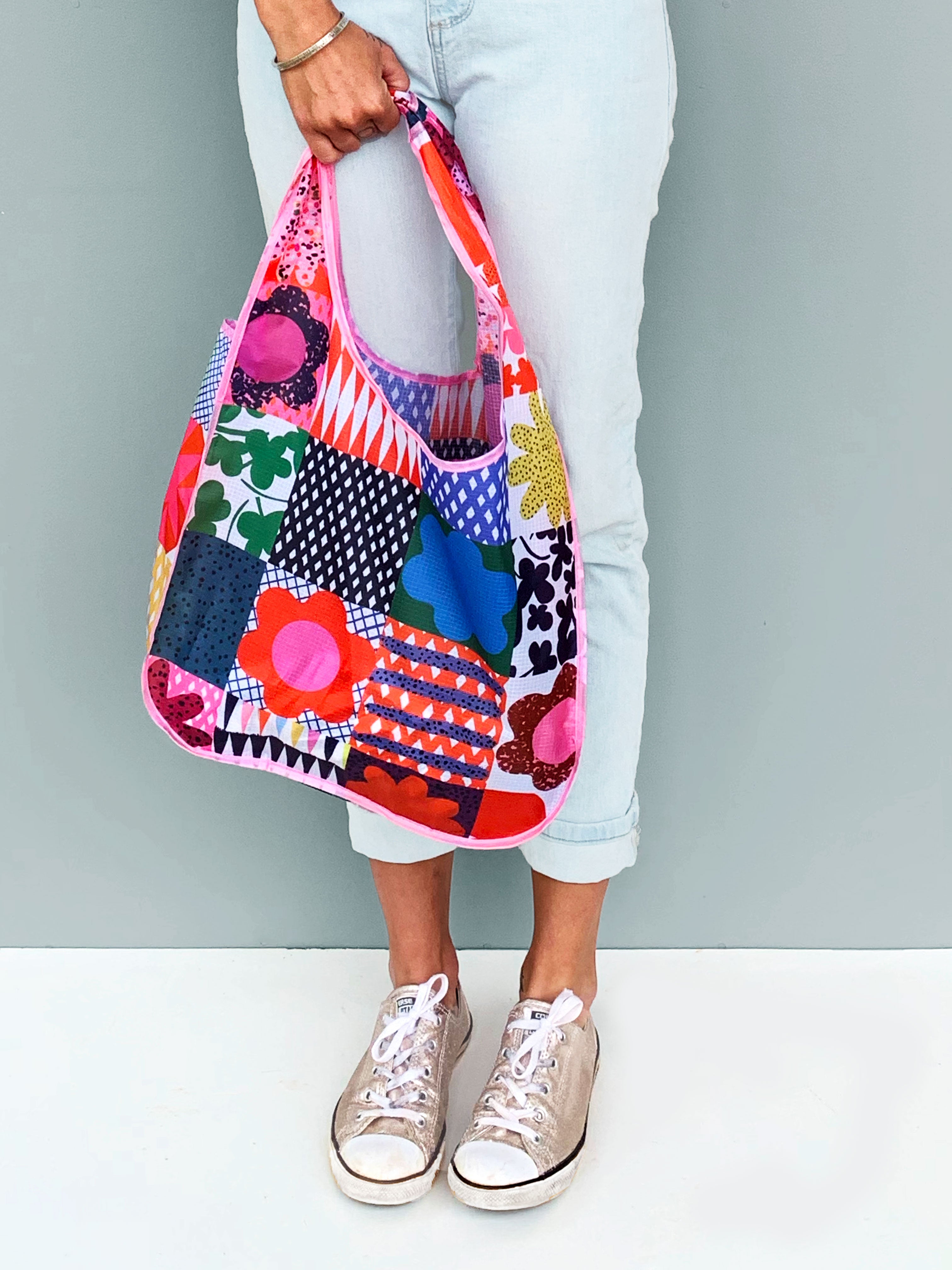 Doops Patchwork Bag (comes with pouch) (5793062617241)