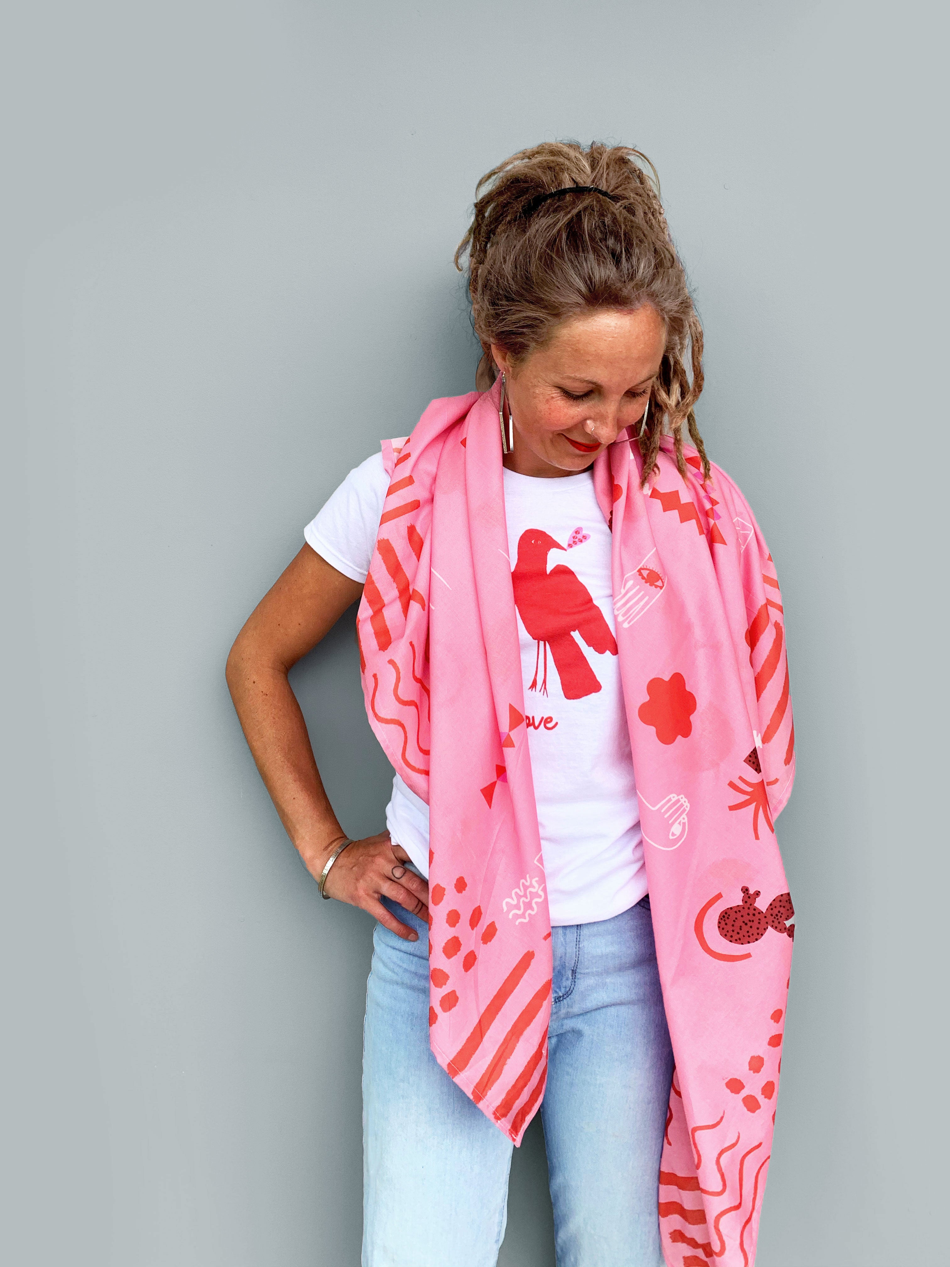 Potting Doops 100% cotton scarf (5793178714265)
